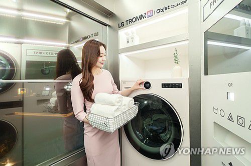 LG전자 일체형 세탁건조기 LG 트롬 오브제컬렉션 워시콤보[LG전자 제공. 재판매 및 DB 금지] photo@yna.co.kr