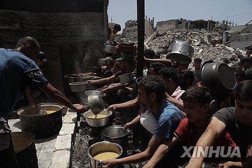 가자지구의 난민들[신화=연합뉴스]