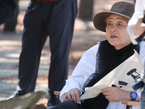 영화 '청명과 곡우 사이' 촬영장 온 배우 강부자[촬영 류호준]