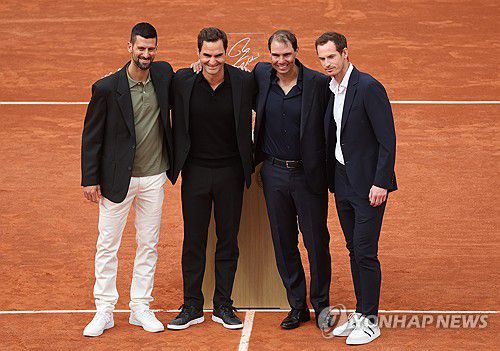 코트에 모인 '빅4'[UPI=연합뉴스]