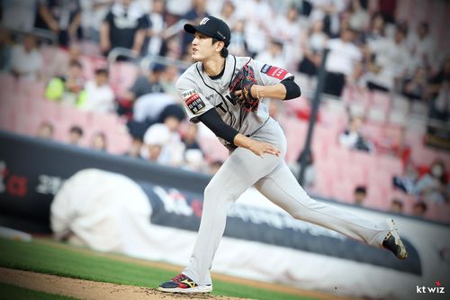 호투하는 kt 선발 고영표[kt wiz 제공. 재판매 및 DB 금지]