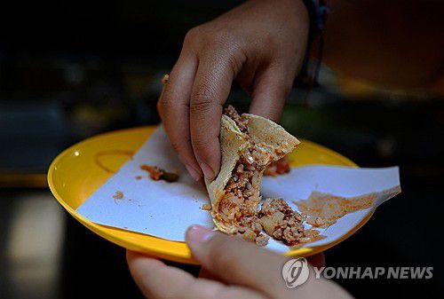 멕시코 음식 TACO[AFP=연합뉴스 자료사진. 재판매 및 DB 금지]