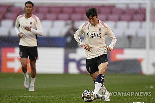 훈련하는 이강인.[AP=연합뉴스]