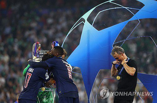 PSG의 우승 세리머니[로이터=연합뉴스]