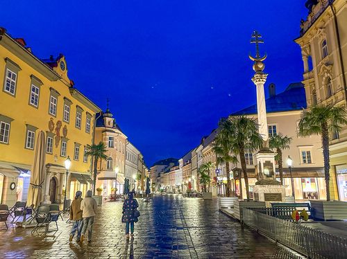 클라겐푸르트 구시가지의 야경 [사진/권혁창 기자]