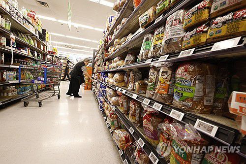 미국 대형마트 진열대연합뉴스 자료사진