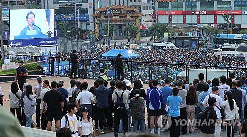 6월 1일 이재명 대통령 부산역 광장 유세[연합뉴스 자료사진]