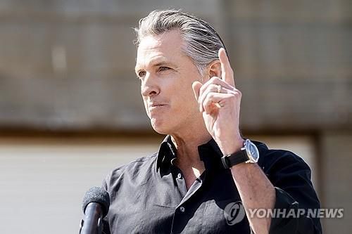 뉴섬 캘리포니아 주지사[AP 연합뉴스 자료사진 재판매 및 DB금지]
