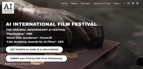 미국 할리우드에서 열리는 AI 국제영화제사진 출처 : 홈페이지 캡처