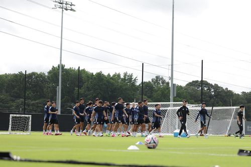 훈련하는 울산 HD 선수들[울산 HD 제공. 재판매 및 DB금지]