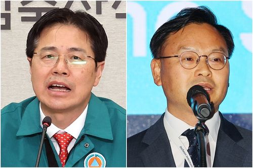 농림부 차관 강형석(왼쪽)-해수부 차관 김성범[연합뉴스 자료사진]