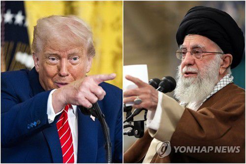 트럼프 대통령과 하메네이 최고지도자 [EPA=연합뉴스 자료사진. 재판매 및 DB 금지]