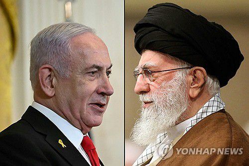 벤야민 네타냐후 이스라엘 총리(왼쪽)와 아야톨라 알리 하메네이 이란 최고지도자[AFP 연합뉴스 자료사진. 재판매 및 DB 금지]