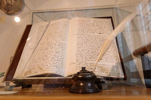 네덜란드 왕립도서관에 전시된 하멜 보고서 원본[헨드릭 하멜 박물관 홈페이지. 재판매 및 DB 금지]