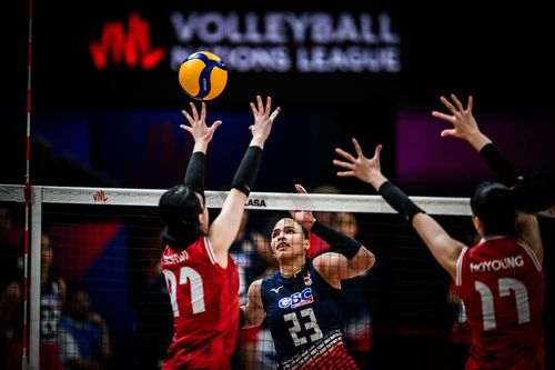 여자배구 VNL 한국-도미니카공화국 경기 장면[FIVB 홈피 캡처. 재판매 및 DB 금지]