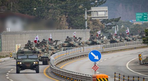 육군 제102기갑여단 궤도 장비 훈련[육군 제102기갑여단 제공. 재판매 및 DB 금지]