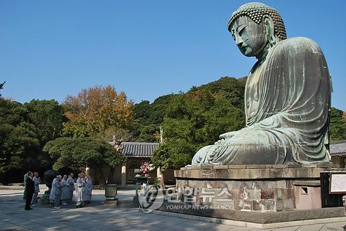 일본 고토쿠인의 청동대불대한불교조계종이 2010년 공개한 사진. [연합뉴스 자료사진]