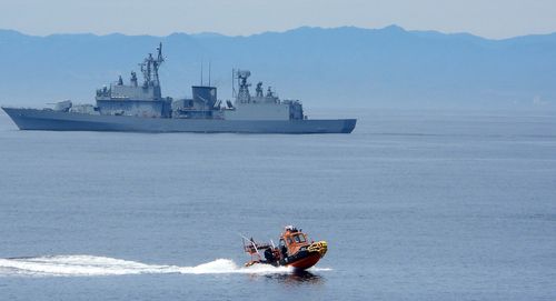 해경·해군·어업관리단 합동훈련[동해지방해양경찰청 제공. 재판매 및 DB 금지]
