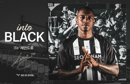 성남FC 유니폼을 입은 레안드로.[성남FC 제공. 재판매 및 DB 금지]