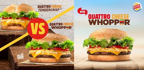 해외로 수출된 버거킹 콰트로치즈와퍼[버거킹 코리아 제공. 재판매 및 DB 금지]