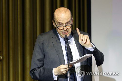 알바로 레이바 콜롬비아 전 외교장관[EPA 연합뉴스 자료사진. 재판매 및 DB 금지]