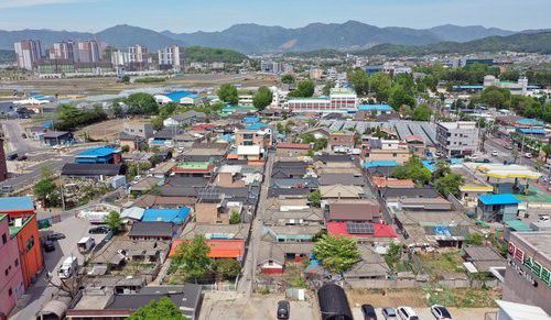 우두동 일대 50호 마을 전경[연합뉴스 자료사진]