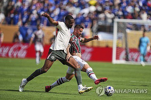 첼시와 플루미넨시의 경기 모습.[AP=연합뉴스]