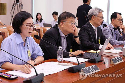 검찰개혁 법안 의견 진술하는 김예원 변호사(서울=연합뉴스) 김주성 기자 = 9일 국회 법제사법위원회 전체회의에서 열린 검찰개혁 법안 관련 공청회에서 김예원 변호사가 법안에 대한 의견을 진술하고 있다. 2025.7.9 utzza@yna.co.kr