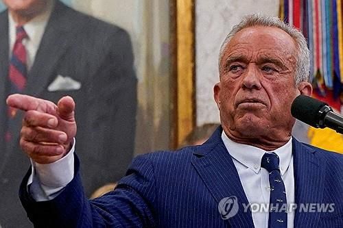 로버트 케네디 주니어 미 보건복지부 장관[로이터 연합뉴스 자료사진. 재판매 및 DB 금지]