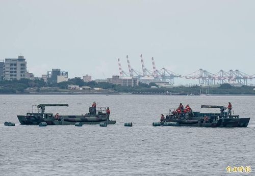 대만 북부 단수이강에서 한광 41호 훈련 중인 대만군[대만 자유시보 캡처. 재판매 및 DB 금지]