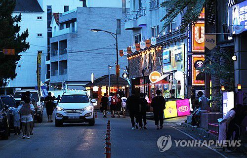 양양 인구해변의 밤[연합뉴스 자료사진]