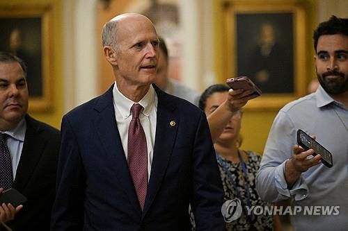 릭 스콧 미국 공화당 상원의원[로이터=연합뉴스. 재판매 및 DB 금지]