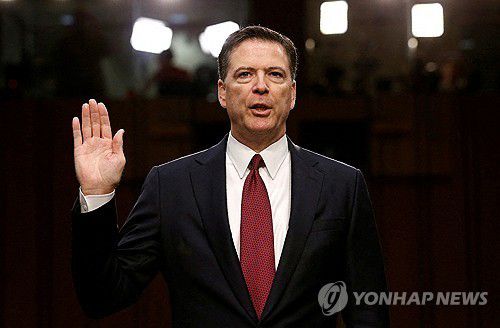 제임스 코미 전 FBI 국장[워싱턴DC 로이터=연합뉴스 자료사진]