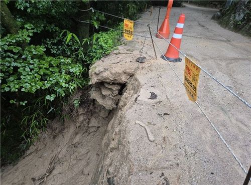 국보 '경주 석굴암' 진입로 피해 모습 [국가유산청 제공. 재판매 및 DB 금지]