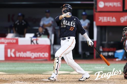 홈런 날리는 한화 이글스 채은성[한화 이글스 제공. 재배포 및 DB 금지]