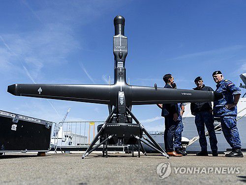 네덜란드 해군의 V-BAT 시연 모습[EPA 연합뉴스 자료사진]