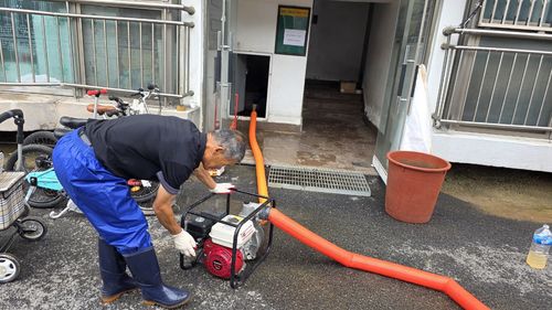 수해 주택 복구 작업[아산시 제공. 재판매 및 DB 금지]