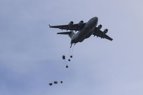 한미연합 공중 재보급 훈련[해병대 군수단 제공. 재판매 및 DB 금지]