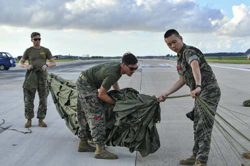 한미연합 공중 재보급 훈련[해병대 군수단 제공. 재판매 및 DB 금지]