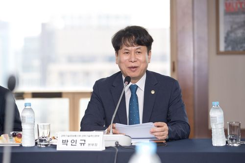 진짜 R&D 만들기 위원회에서 인사말하는 박인규 혁신본부장[과기정통부 제공. 재판매 및 DB 금지]