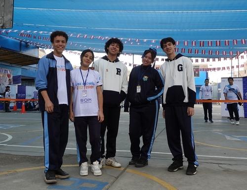 베네수엘라 난민과 페루 현지인 학생들리마 소재 공립학교에서 다문화 교육을 통해 차별 없이 학교에 다니게 된 난민 및 현지인 학생들. [코이카 제공. 재판매 및 DB 금지]