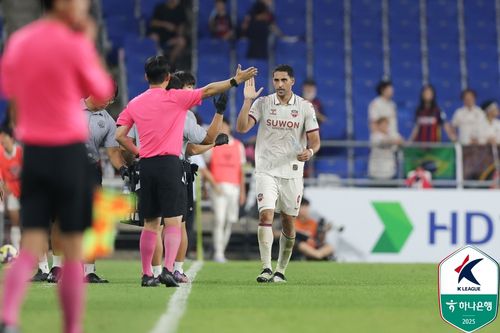 수원FC의 싸박[한국프로축구연맹 제공. 재판매 및 DB 금지]