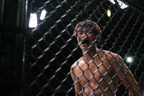 승리 후 기뻐하는 다이라 다쓰로[UFC 제공. 재판매 및 DB 금지]