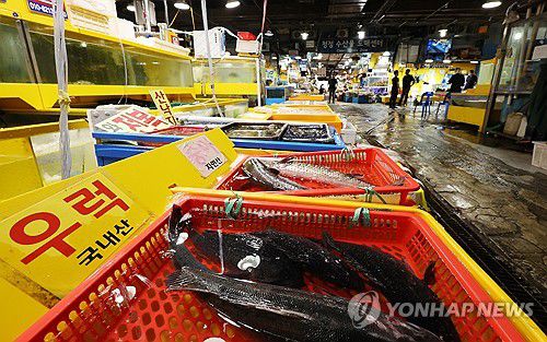 가락동농수산물도매시장[연합뉴스 자료 사진]