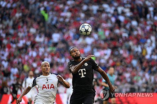 토트넘과 뮌헨의 경기 모습[AFP=연합뉴스]