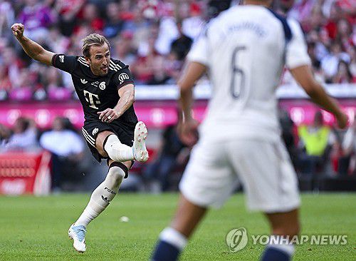 케인의 슛[Sven Hoppe/dpa via AP=연합뉴스]