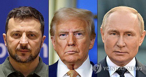 젤렌스키, 트럼프, 푸틴 대통령[AFP 연합뉴스 자료사진]