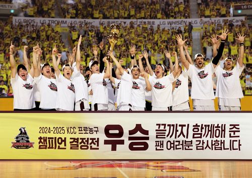 프로농구단 창원 LG 세이커스 우승[LG전자 제공. 재판매 및 DB 금지]