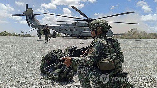 필리핀 군사 훈련[EPA 연합뉴스 자료사진. 재판매 및 DB 금지]