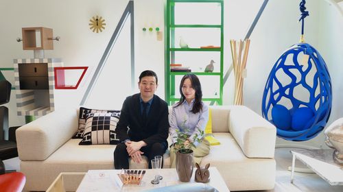 'PAPA × 수성아트피아 기획 시리즈' 기자간담회큐레이션 콘서트 'PAPA×수성아트피아'를 선보이는 한상일 아시아퍼시픽피아니스트협회(PAPA) 회장(왼쪽)과 이윤경 풀티 대표. [아시아퍼시픽피아니스트협회 제공. 재판매 및 DB금지]